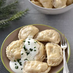 Pierogi ruskie z serkiem wiejskim