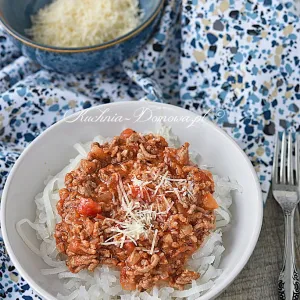 Keto spaghetti à la Bolognese